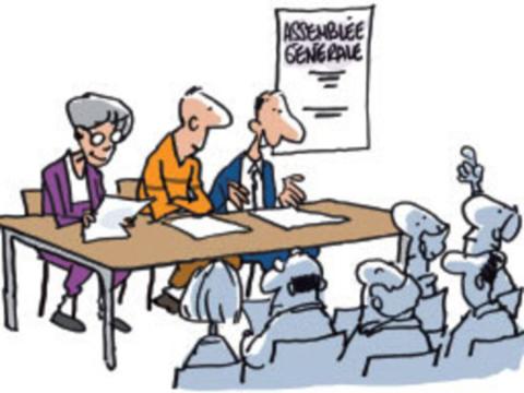 Illustration d'une Assemblée Générale.